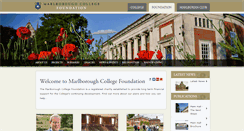Desktop Screenshot of marlboroughcollegefoundation.org