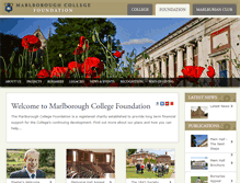 Tablet Screenshot of marlboroughcollegefoundation.org
